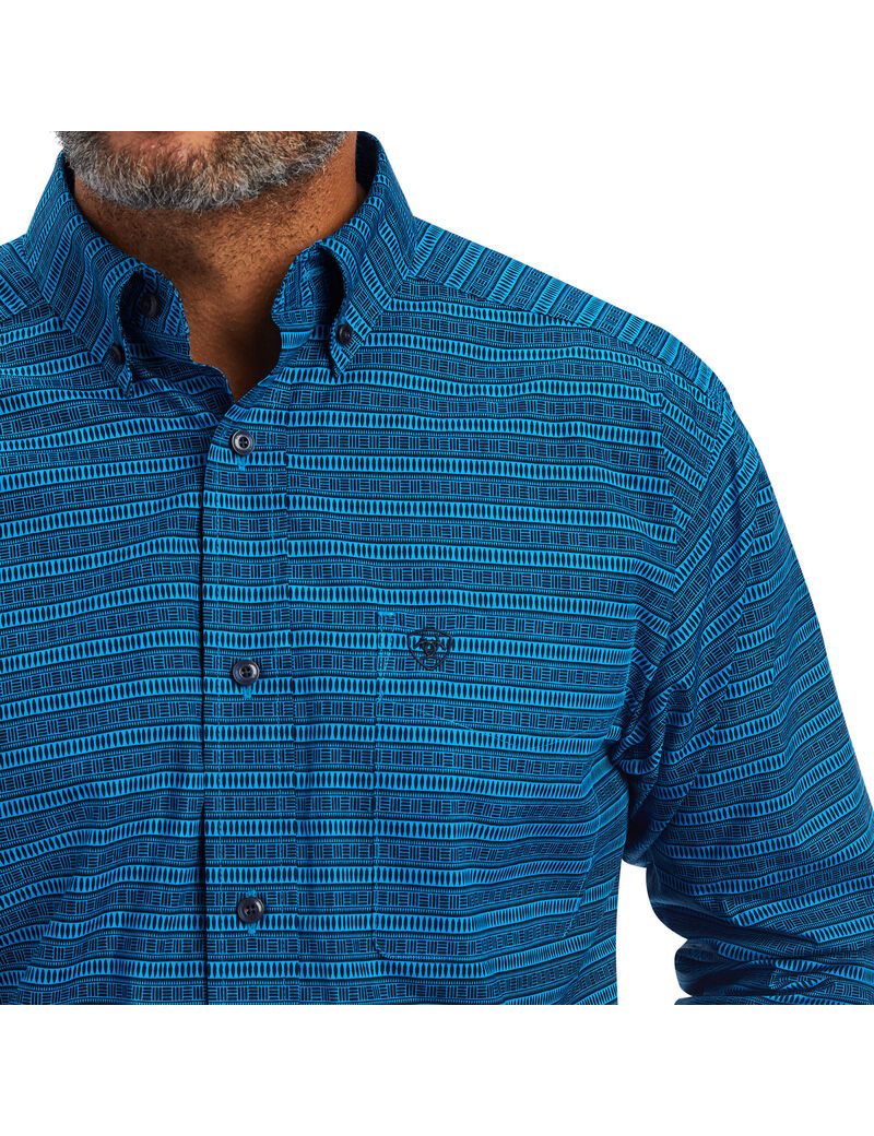 Ariat Beasley Classic Fit Shirt Classic Blue | DBIWLG-530