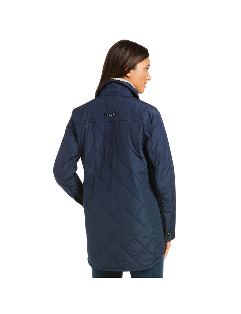 Ariat Belmont Shirt Jacket Navy | RFHCYL-857