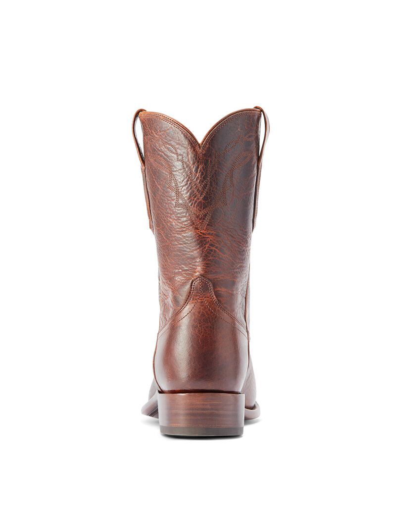 Ariat Bench Made Clanton Western Boot Saddle Brown Bison | JQNTGE-680