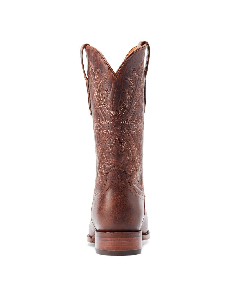 Ariat Bench Made Stilwell Western Boot Saddle Brown Bison | OIEPQF-135