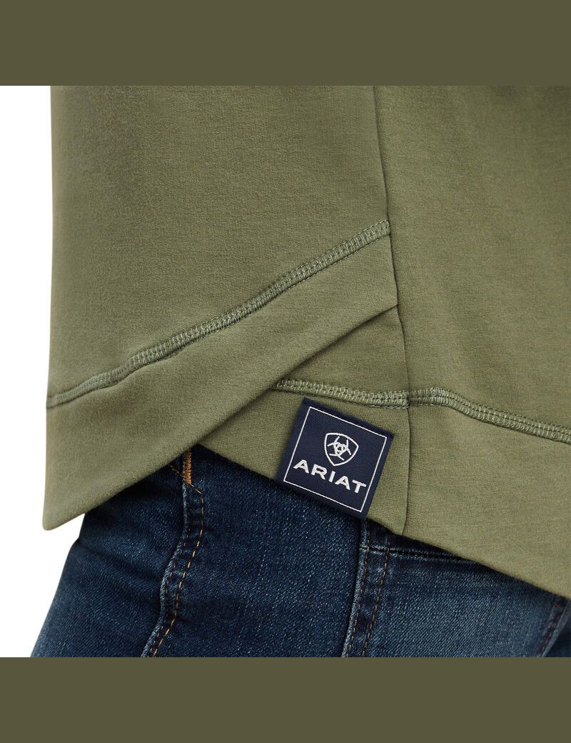 Ariat Benicia Sweatshirt Four Leaf Clover | YXOVAI-173