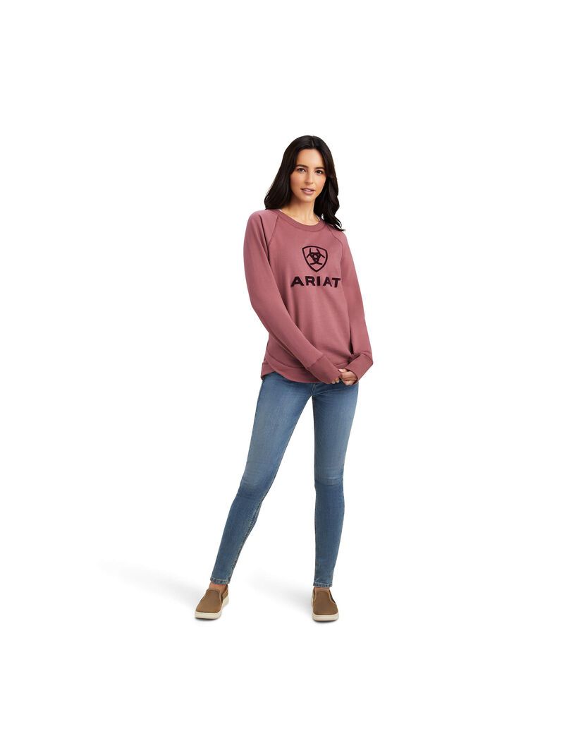 Ariat Benicia Sweatshirt Wild Ginger | FLUSQZ-120