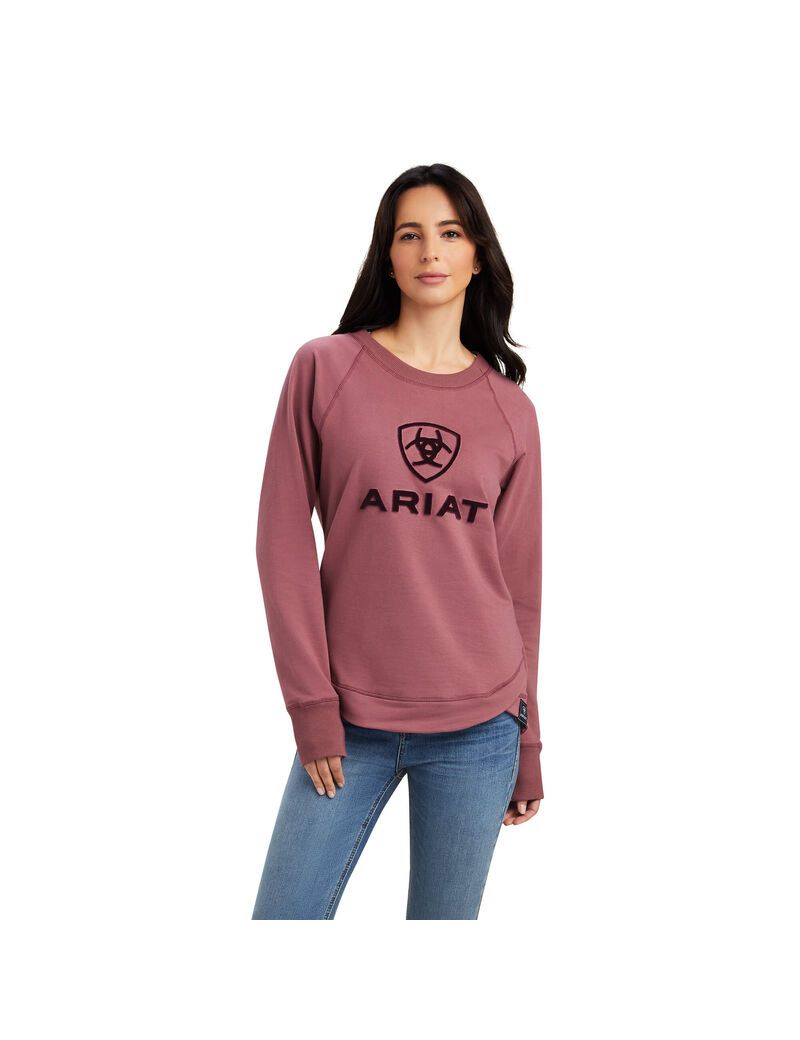 Ariat Benicia Sweatshirt Wild Ginger | FLUSQZ-120