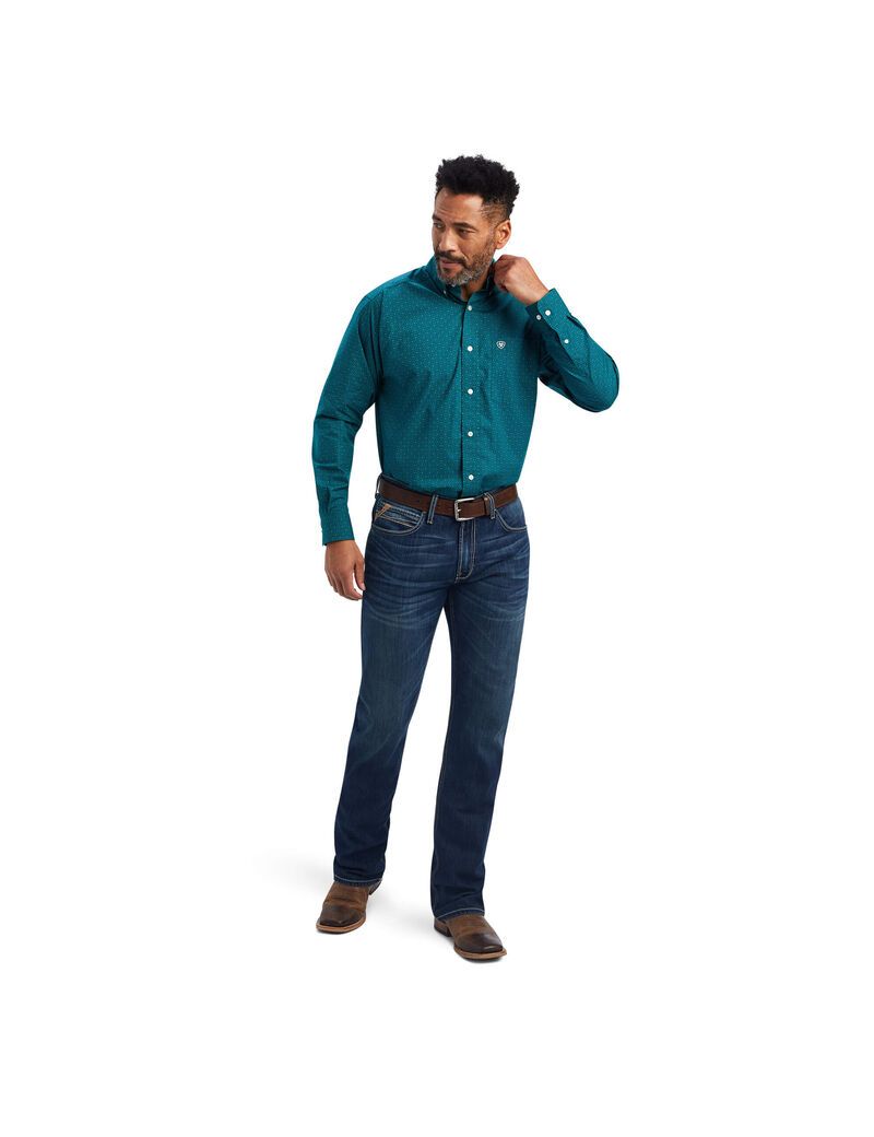 Ariat Benson Classic Fit Shirt Everglade | WUBYLG-680