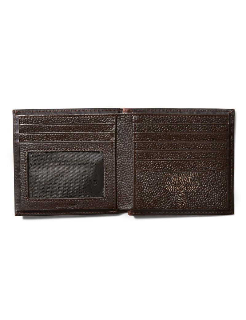 Ariat Bifold Wallet Logo Dark Copper | WJKUDV-135