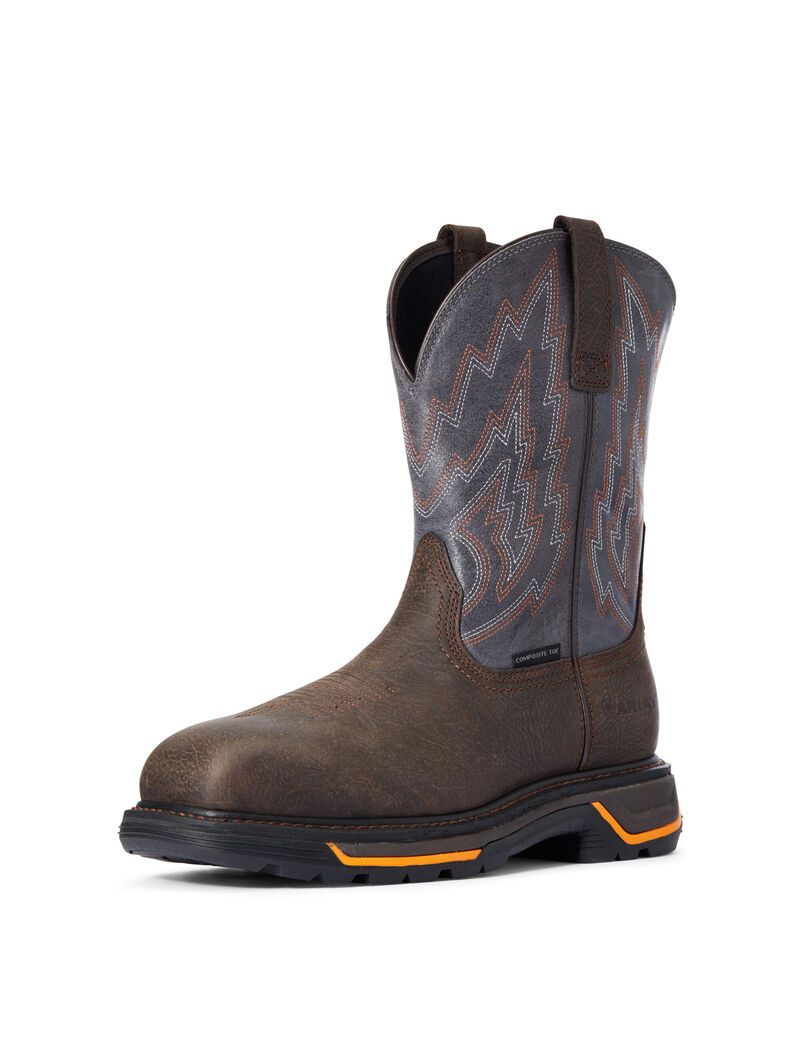 Ariat Big Rig Composite Toe Work Boot Iron Coffee | LGDYKV-061