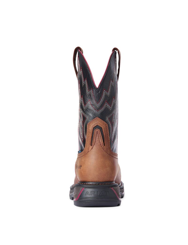 Ariat Big Rig Waterproof Composite Toe Work Boot Mesa Brown | NAORZB-048