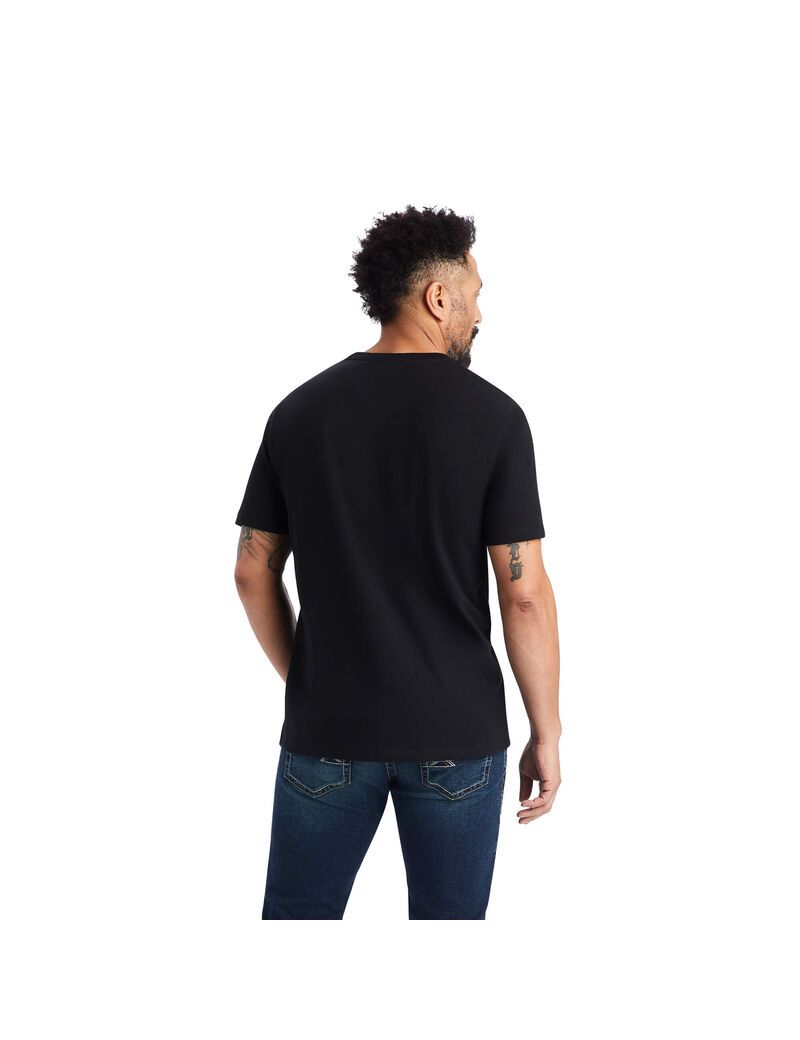 Ariat Blanket Skull T-Shirt Black | AFLPWE-532