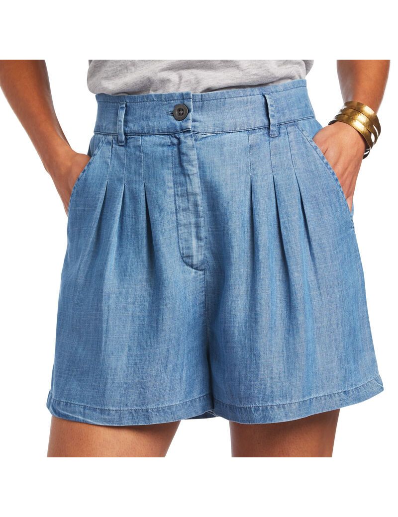 Ariat Blue Note Short Denim Blue | SWCVPQ-714