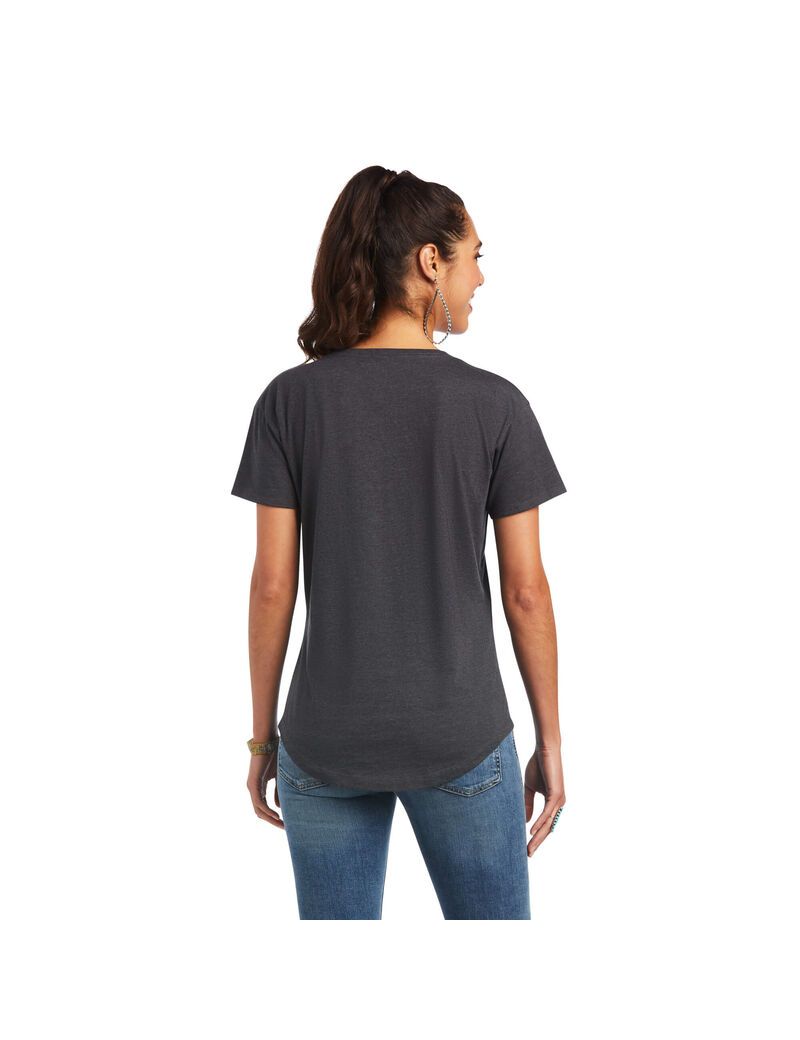 Ariat Boot Co. T-Shirt Charcoal Heather | KNVCLU-912