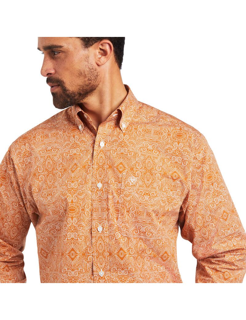 Ariat Braylon Classic Fit Shirt Amber Dusk | ZNRIOY-237