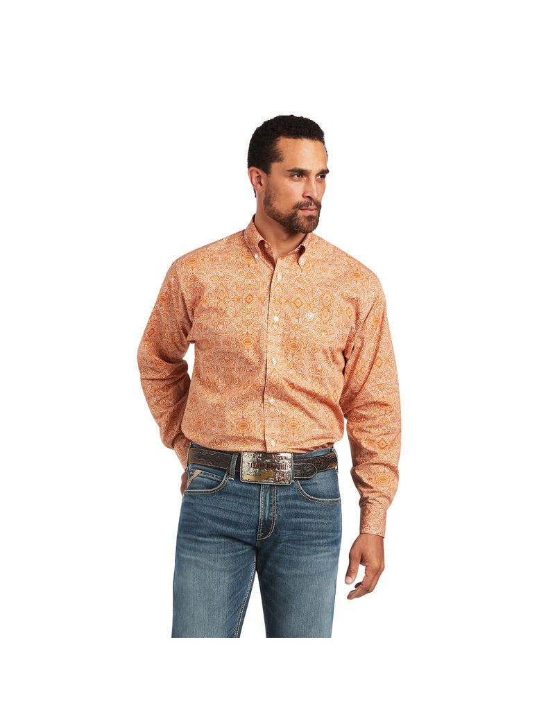 Ariat Braylon Classic Fit Shirt Amber Dusk | ZNRIOY-237