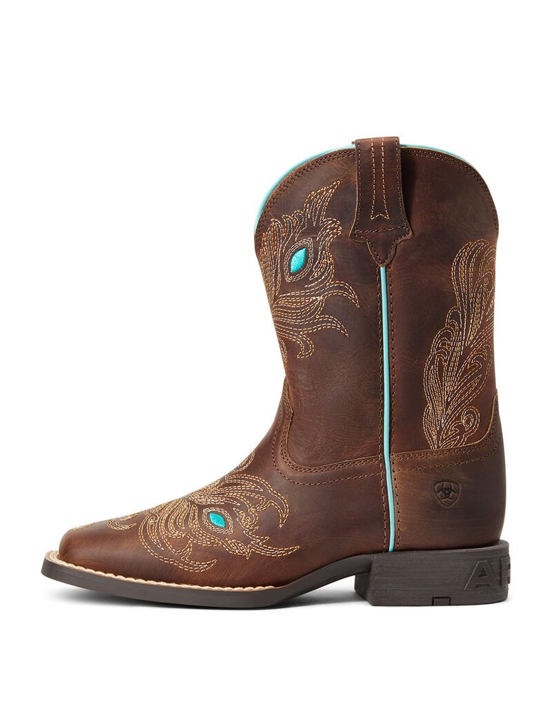 Ariat Bright Eyes II Western Boot Hat Box Brown | EIMXHQ-106