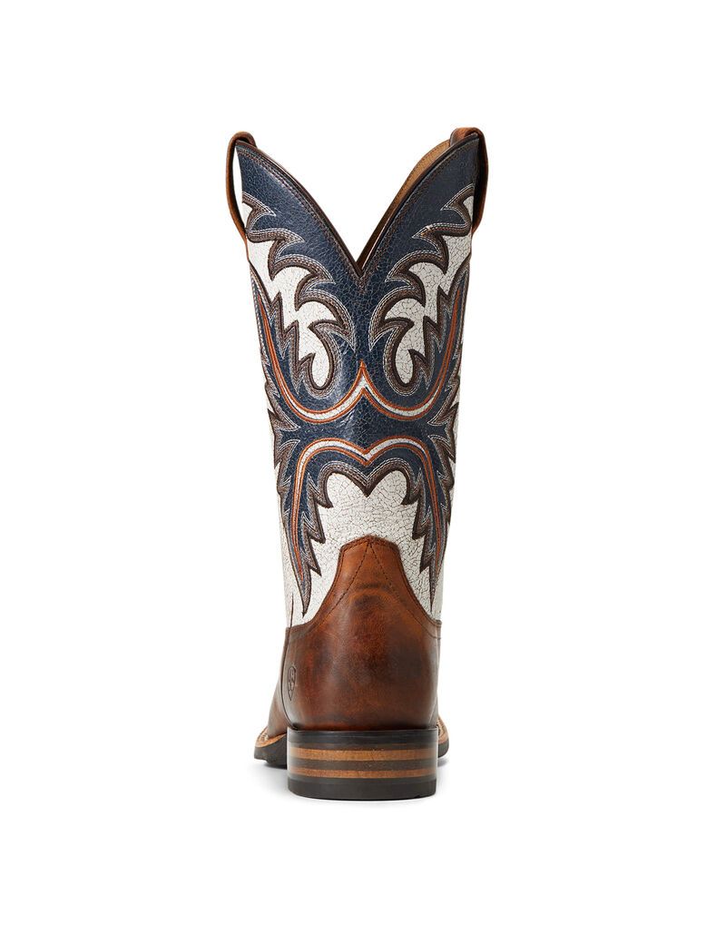 Ariat Brushrider Western Boot Penny Brown | VPUYNB-983