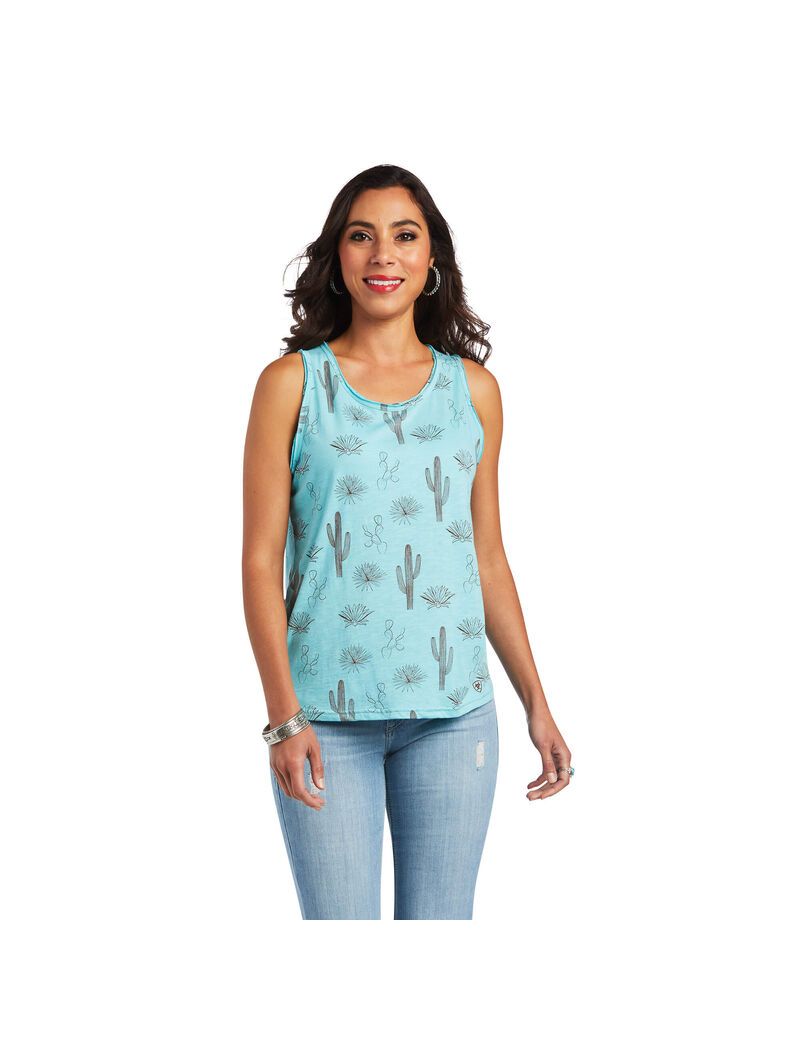 Ariat Cactus Desert Tank Multi Print | XEHVIG-580