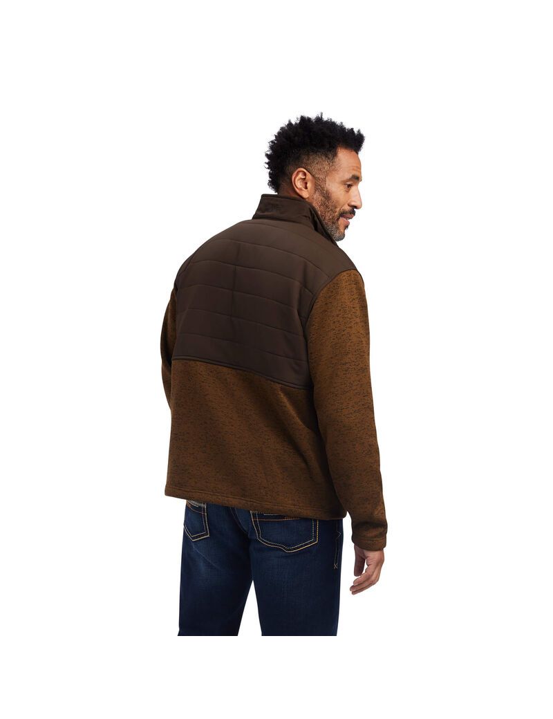 Ariat Caldwell Reinforced Snap Sweater Brindlewood | YJTKRQ-958