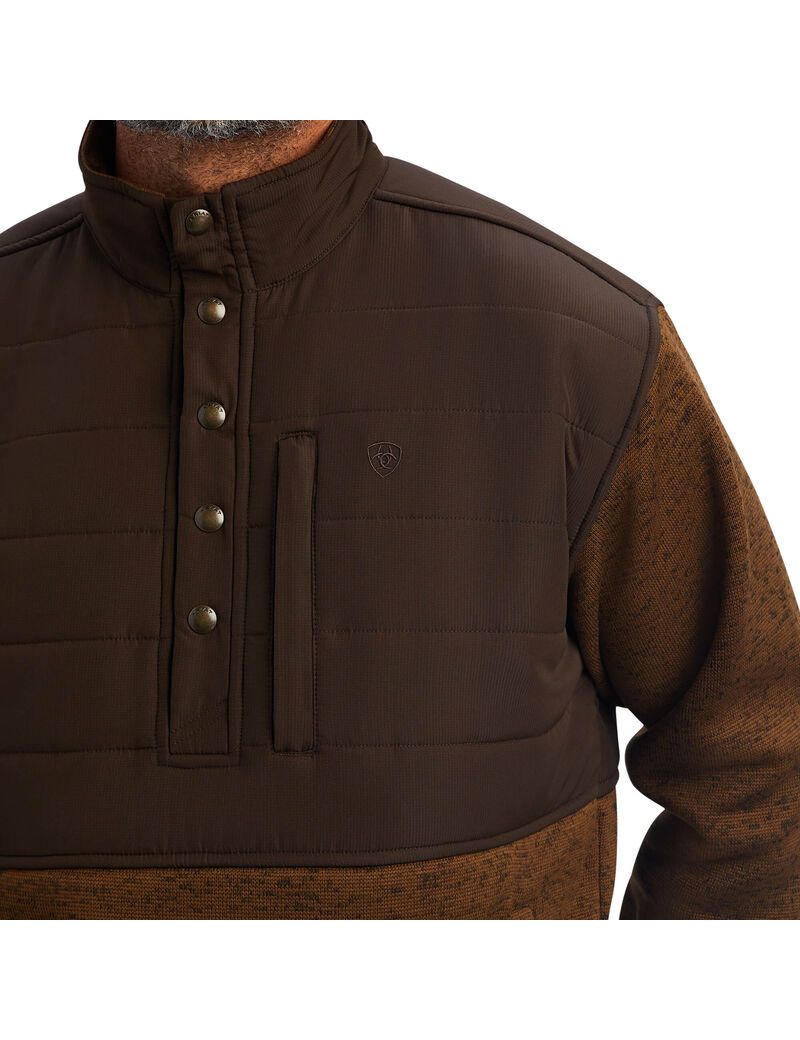 Ariat Caldwell Reinforced Snap Sweater Brindlewood | YJTKRQ-958