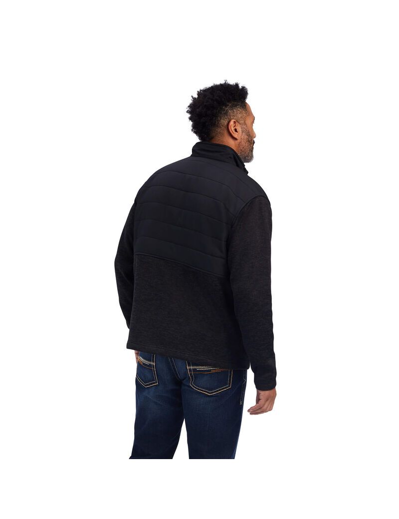 Ariat Caldwell Reinforced Snap Sweater Charcoal | BEFXAQ-174