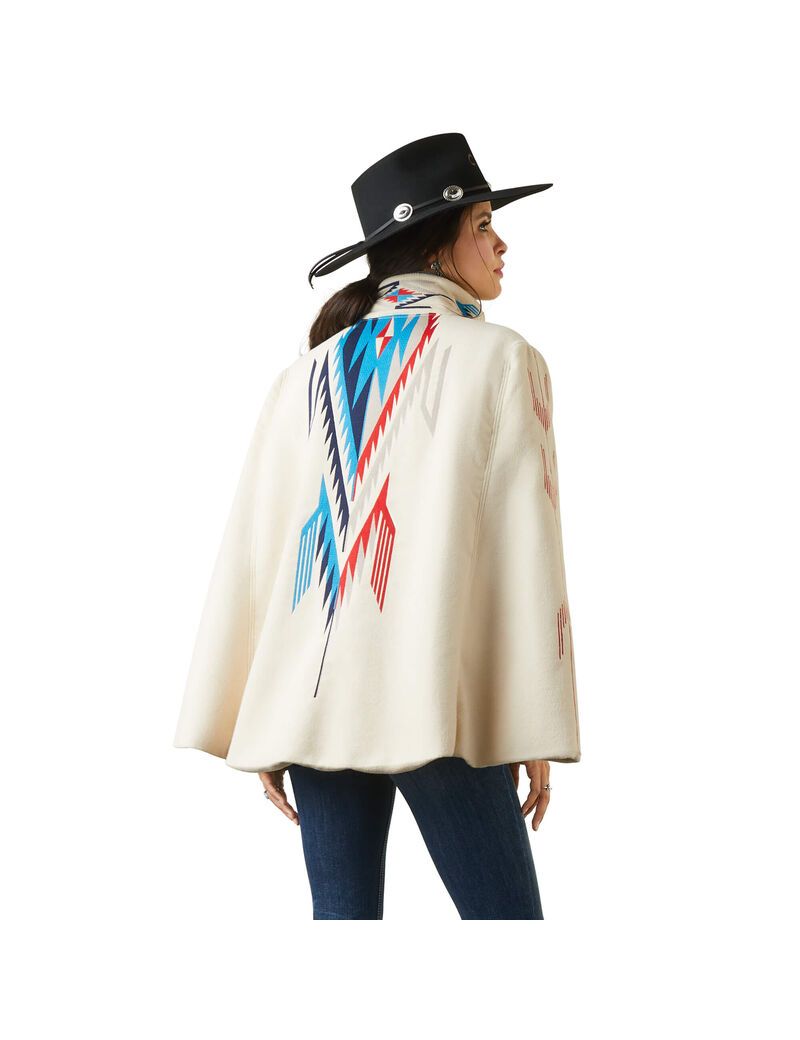 Ariat Cape Chimayo Coat Buttercream | QXGEKU-794