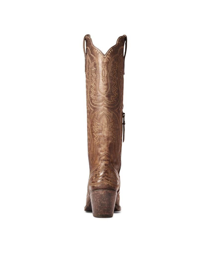 Ariat Casanova Western Boot Naturally Distressed Brown | QAZXCV-619