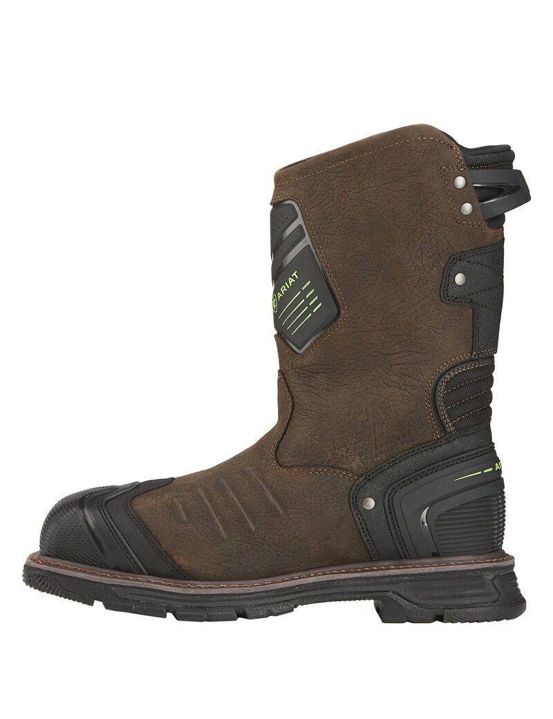 Ariat Catalyst VX Work Wide Square Toe Waterproof Composite Toe Work Boot Bruin Brown | RXIQHU-582