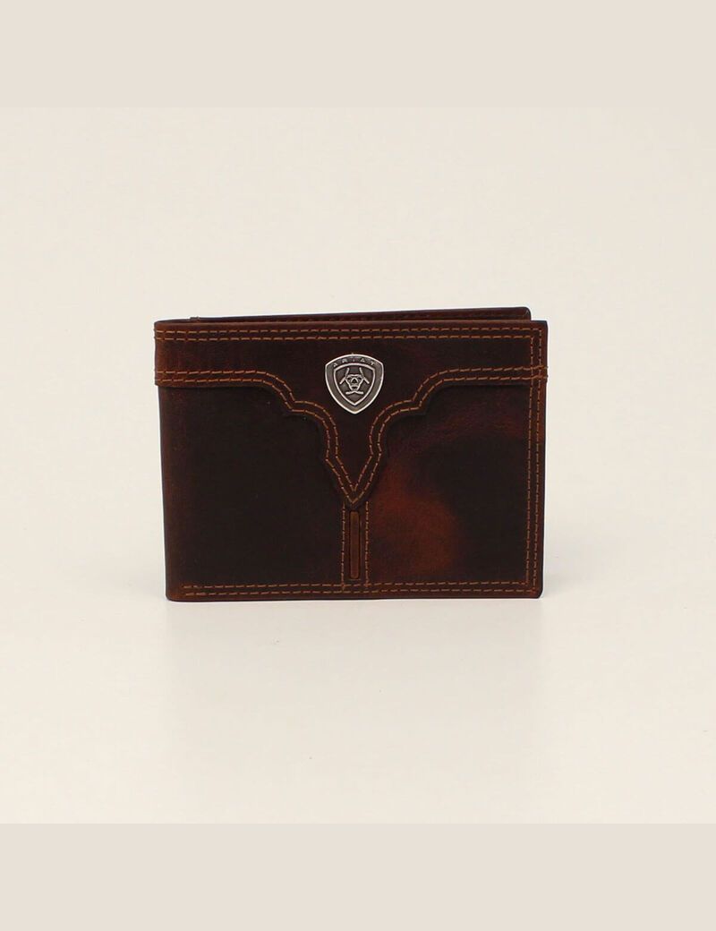 Ariat Center ridge bifold wallet Brown | GQXUBI-567