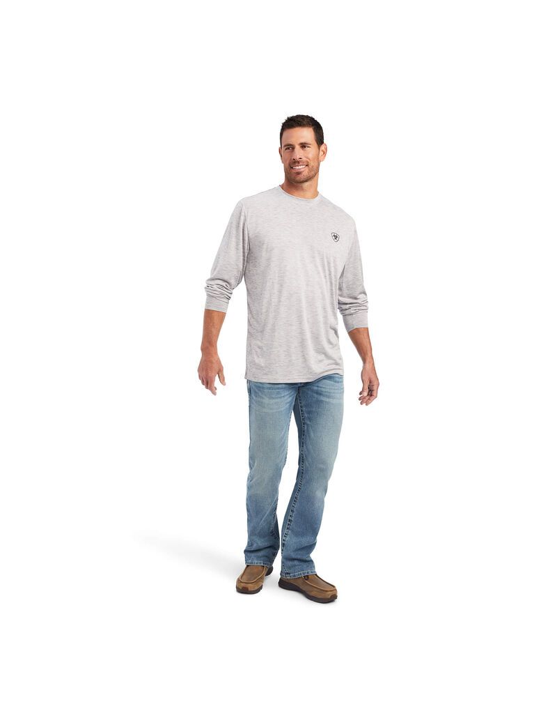 Ariat Charger Free Bird T-Shirt Grey | LKYMER-391