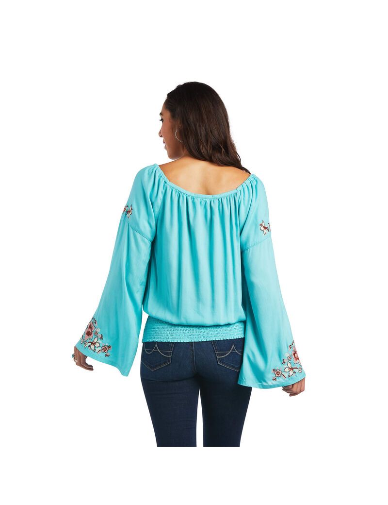 Ariat Chica Del Valle Top Amazonite | FQIYDM-826