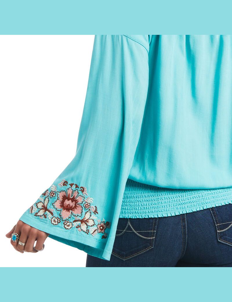 Ariat Chica Del Valle Top Amazonite | FQIYDM-826