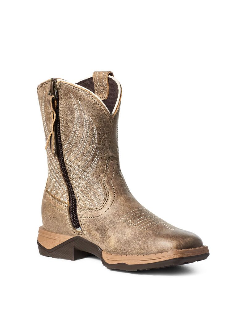 Ariat Child Anthem Western Boot Brown Bomber | PAQHOK-351