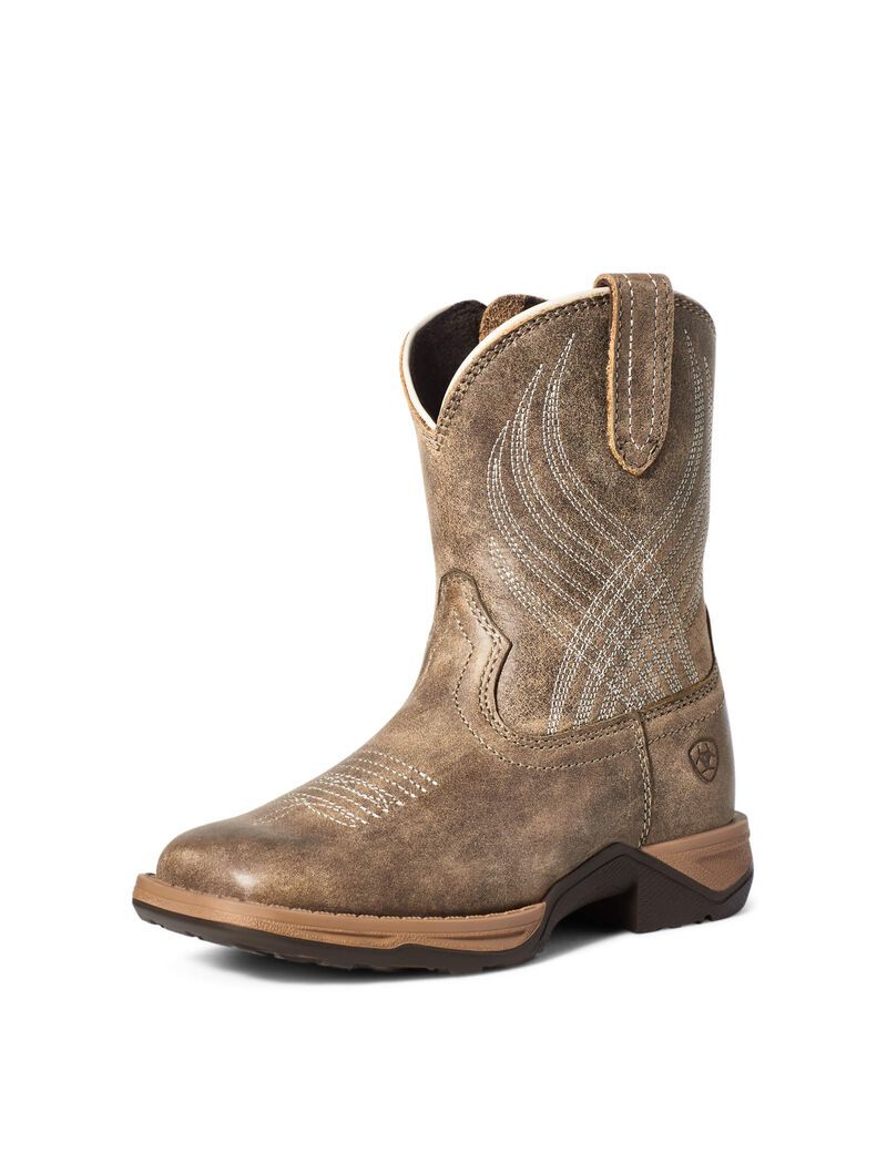 Ariat Child Anthem Western Boot Brown Bomber | PAQHOK-351