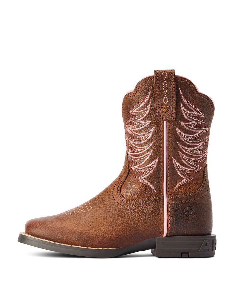 Ariat Child Firecatcher Western Boot Rowdy Brown | DTZGVC-798