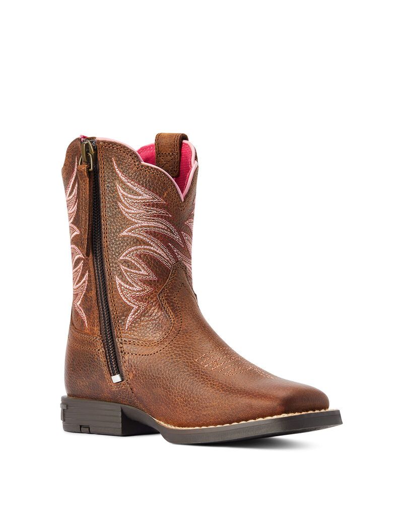 Ariat Child Firecatcher Western Boot Rowdy Brown | DTZGVC-798