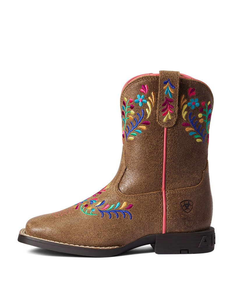 Ariat Child Wild Flower Western Boot Canyon Tan | NFLXET-306