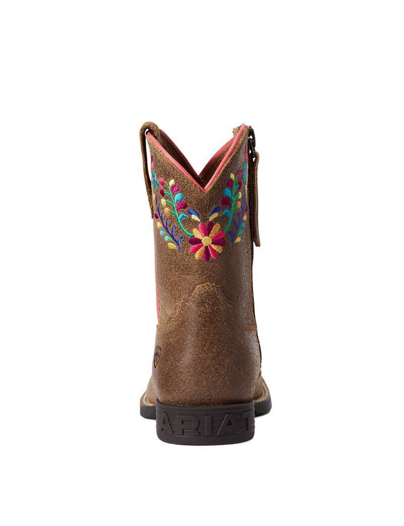 Ariat Child Wild Flower Western Boot Canyon Tan | NFLXET-306