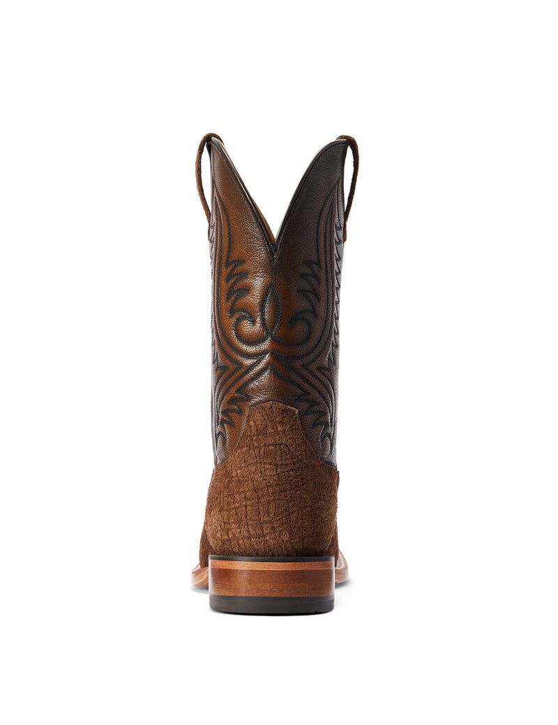 Ariat Circuit Paxton Western Boot Antique Tan Hippo Print | JBVRFO-638