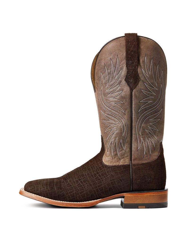 Ariat Circuit Rockridge Western Boot Dark Coffee | XHGZCS-180