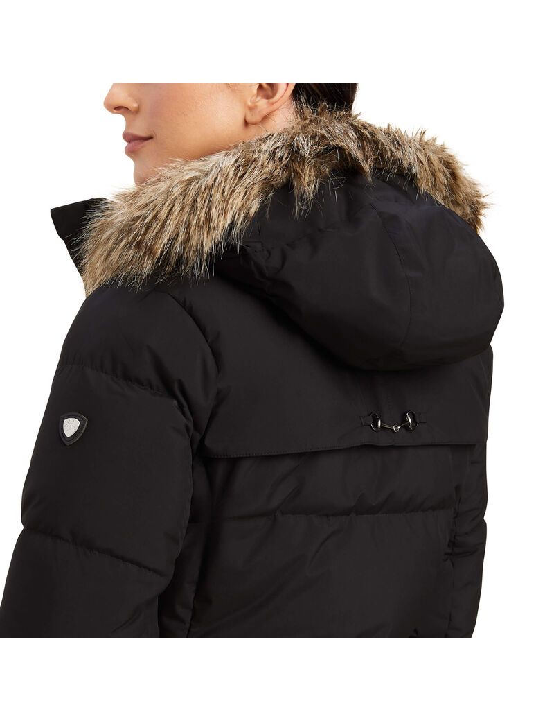 Ariat Clairborne Down Jacket Black | PXLGMU-702