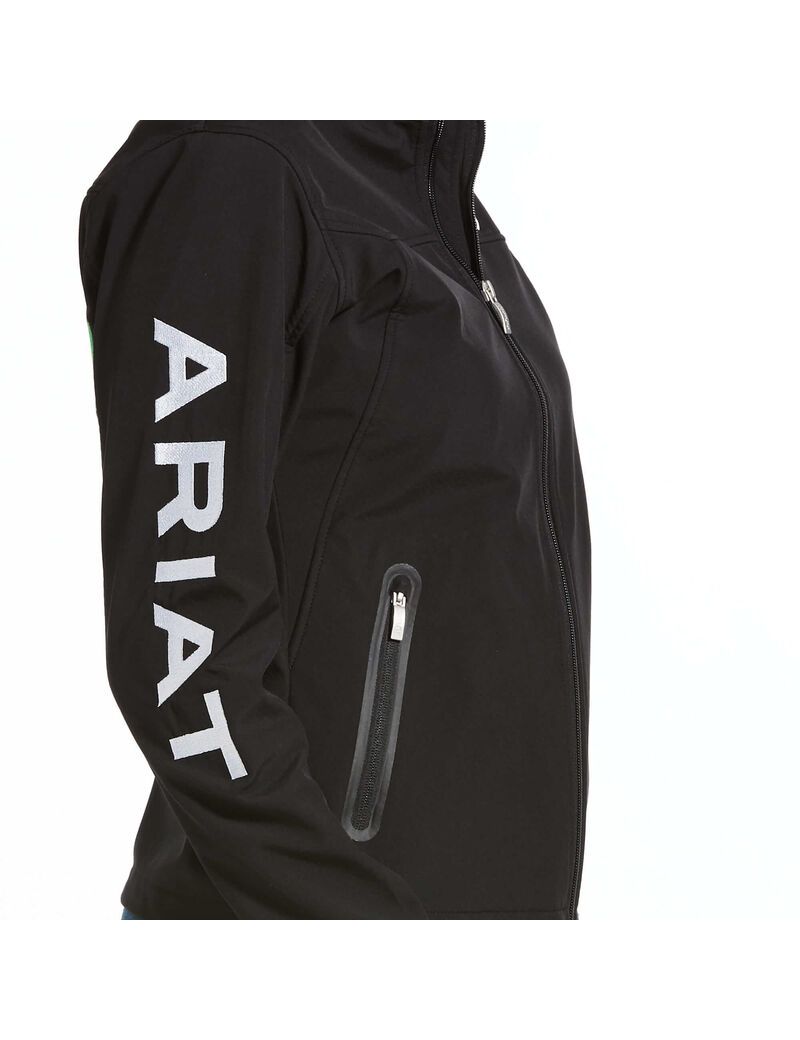 Ariat Classic Team USA/MEX Softshell Jacket Black | SCNOBV-029