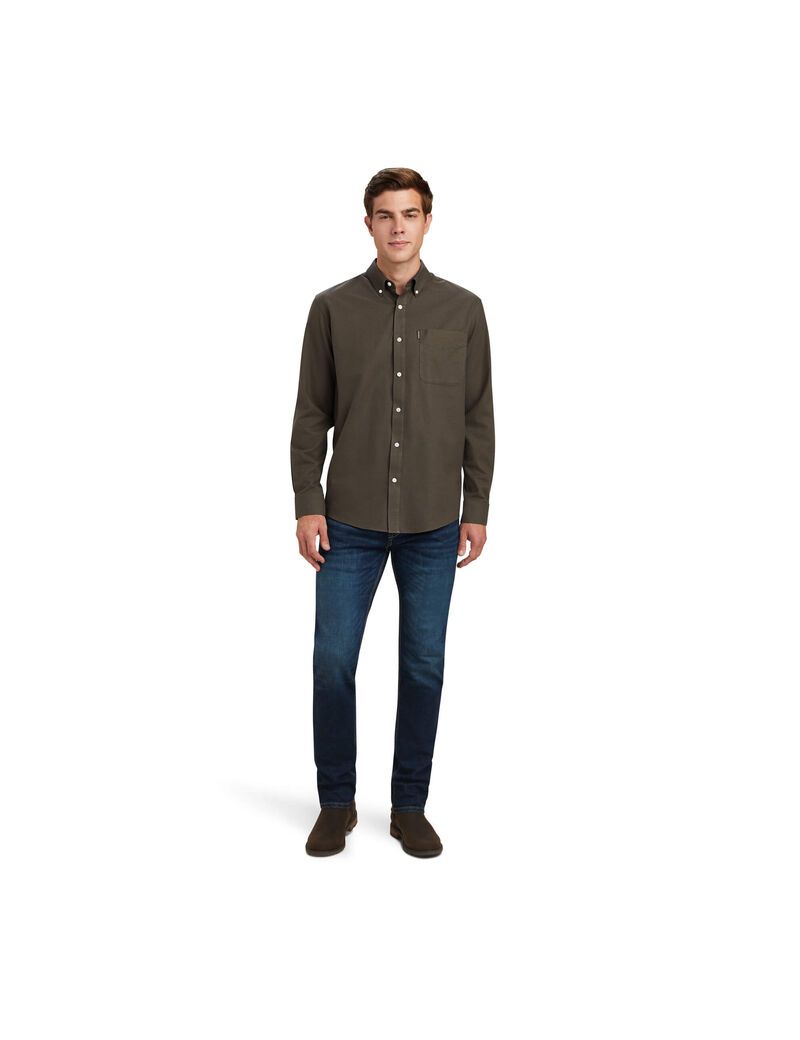 Ariat Clement Shirt Earth Heather | KAECYX-173