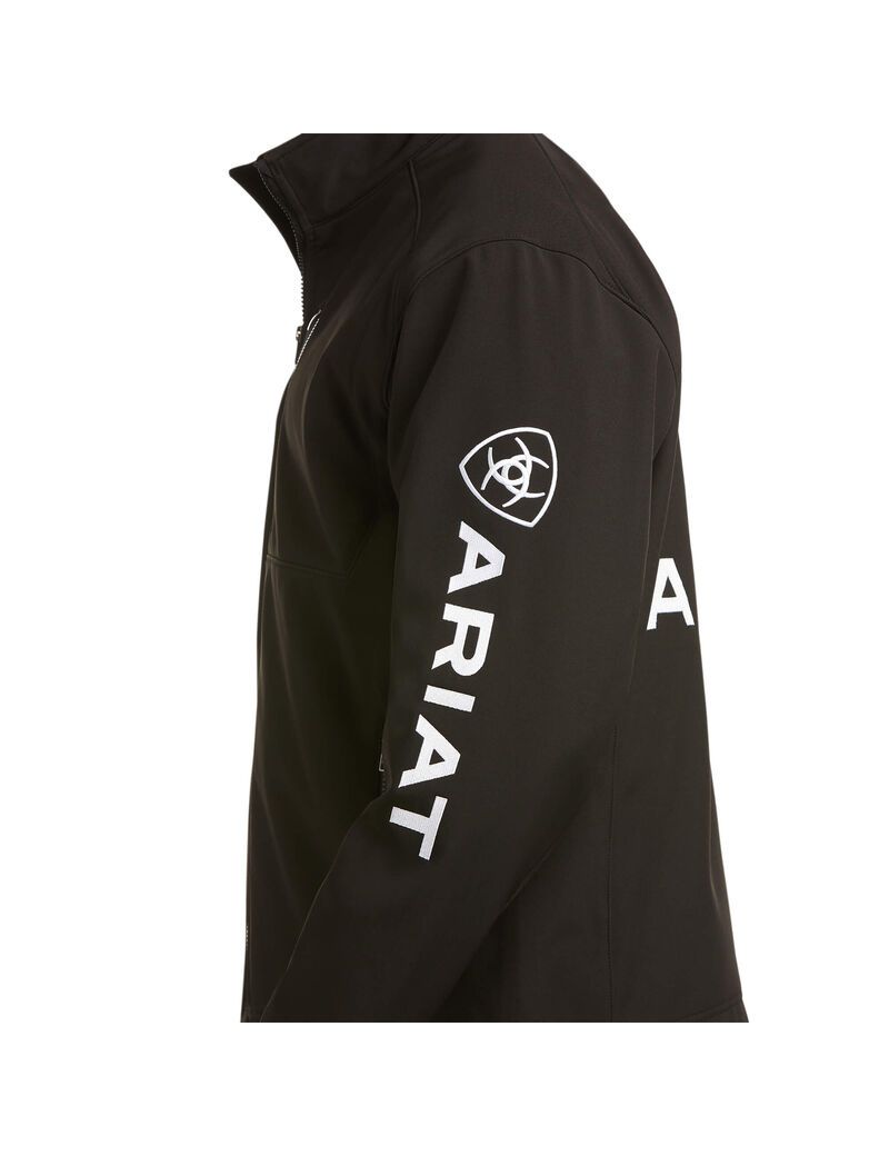 Ariat Compton Cowboys Logo 2.0 Softshell Jacket Black | RFBMVJ-856