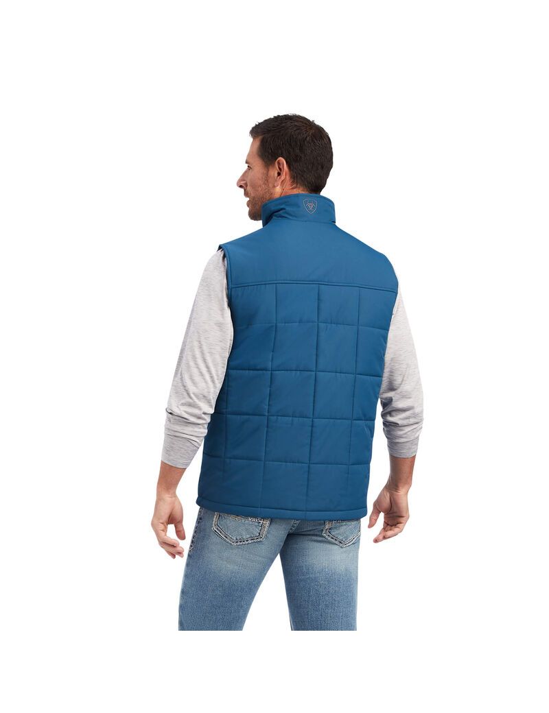 Ariat Crius Insulated Vest Majolica Blue | CSWXNH-038