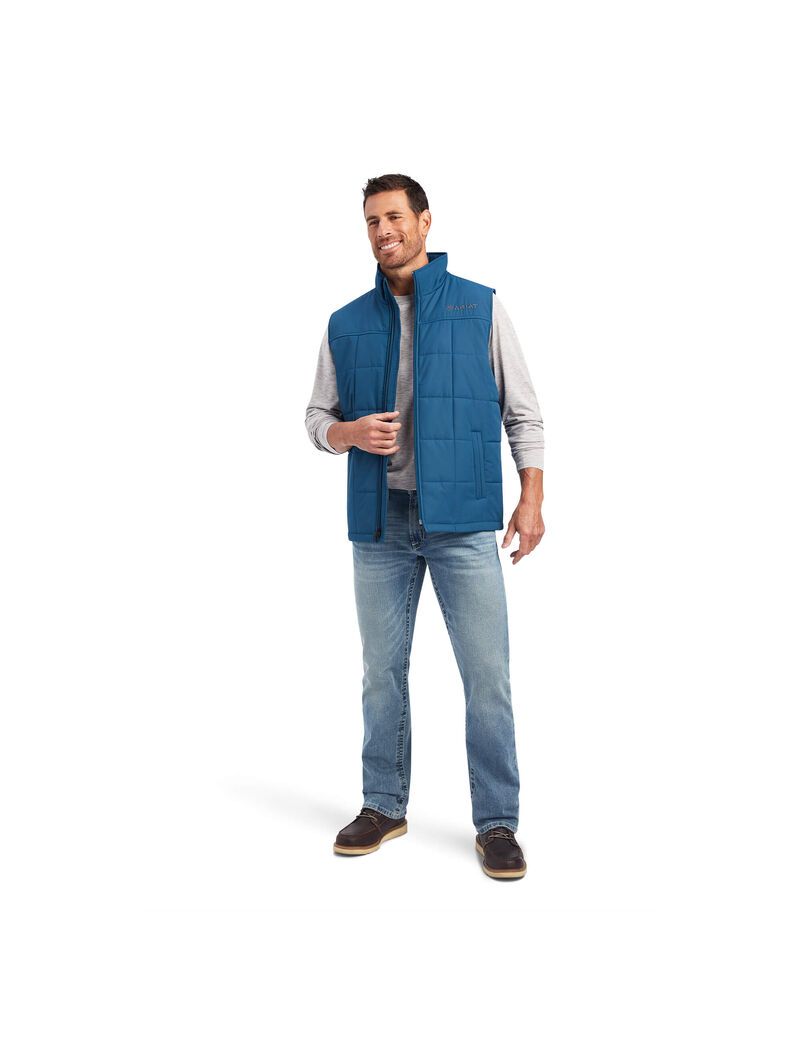 Ariat Crius Insulated Vest Majolica Blue | CSWXNH-038