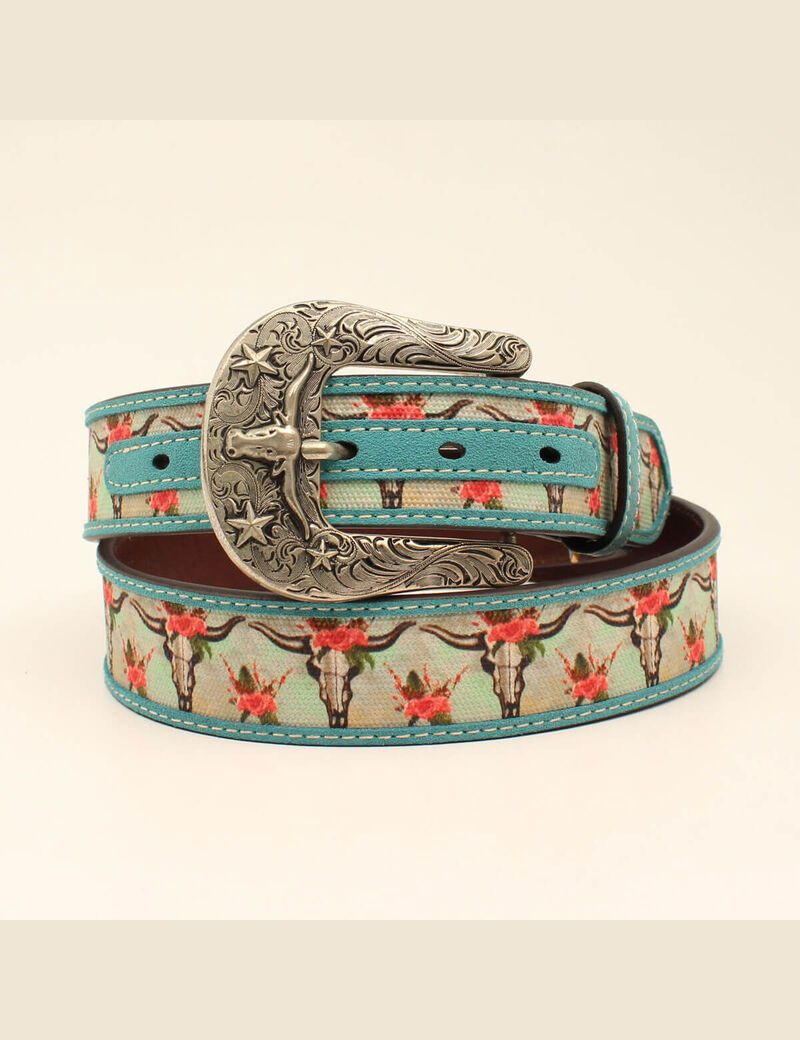 Ariat Cruiser skull belt Turquoise | EHDSJN-650