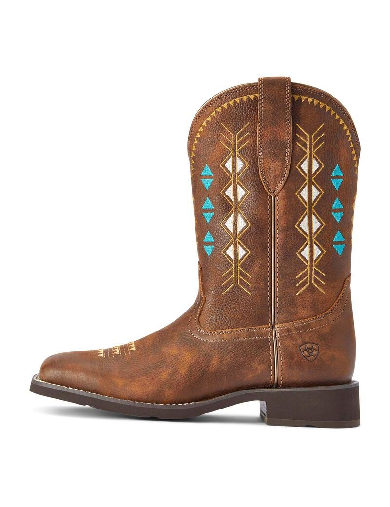 Ariat Delilah Deco Western Boot Copper Kettle | YSUWFD-967