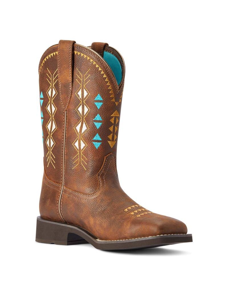 Ariat Delilah Deco Western Boot Copper Kettle | YSUWFD-967