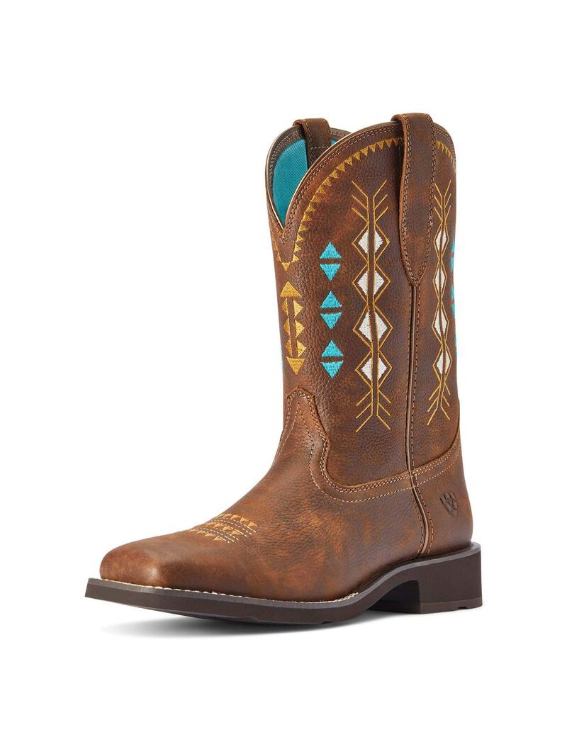 Ariat Delilah Deco Western Boot Copper Kettle | YSUWFD-967