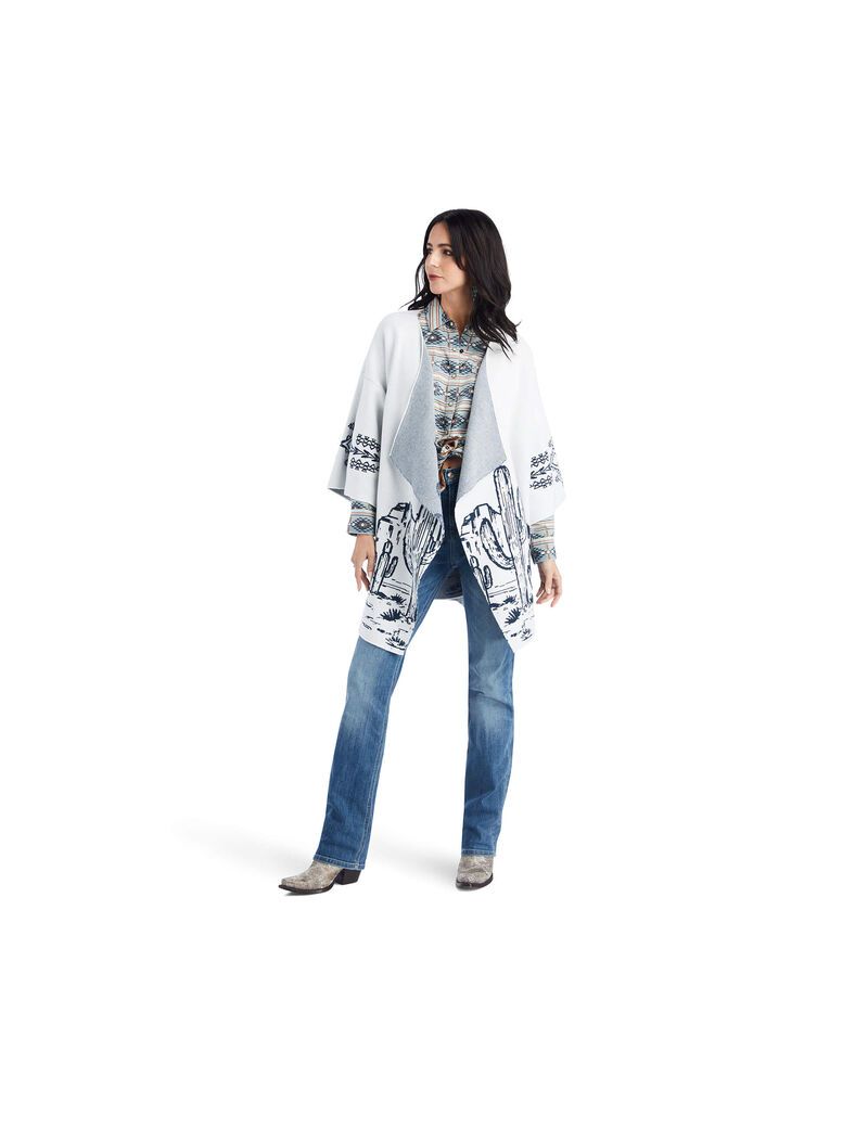 Ariat Desert Cardigan Blanc De Blanc | KCMGHP-506