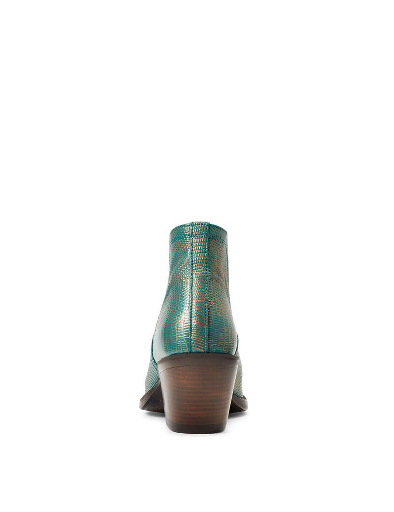 Ariat Dixon Lizard Western Boot Turquoise Metallic | CXVTLI-952