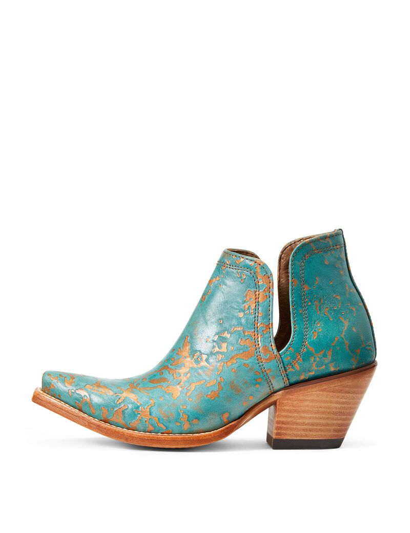 Ariat Dixon Western Boot Turquoise Patina | RHNEJM-857